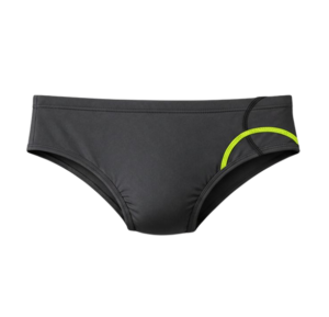 sunga masculina cinza com detalhe verde neon lateral