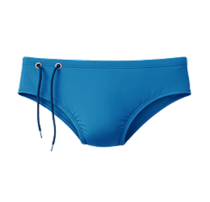 sunga masculina clássica azul com cordão ajustável