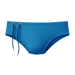 sunga masculina clássica azul com cordão ajustável