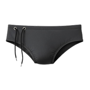 sunga masculina clássica cinza com cordão ajustável