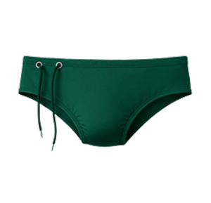 sunga masculina clássica verde com cordão ajustável